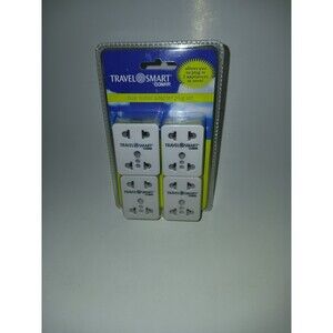 Travel Smart By Conair 4 Piece Dual Outlet Adapter Plug Set M601-320  2011